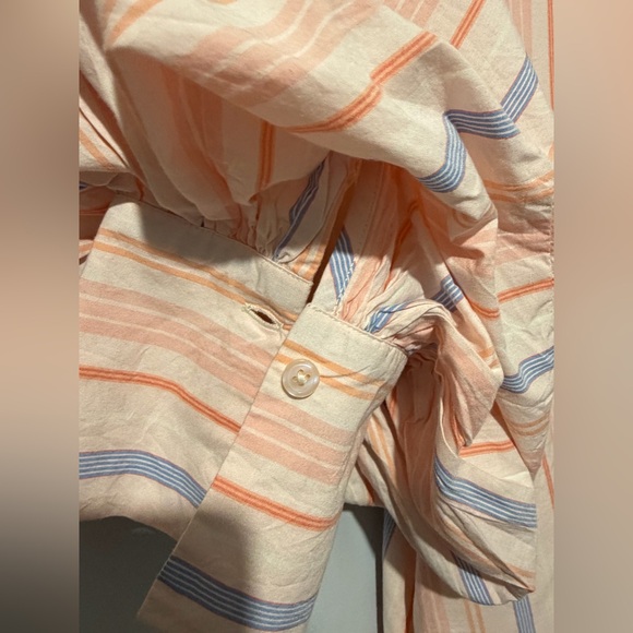 Saule Parc Preppy Women's Grace Striped Button Down Dress Size S NWOT - Picture 5 of 8